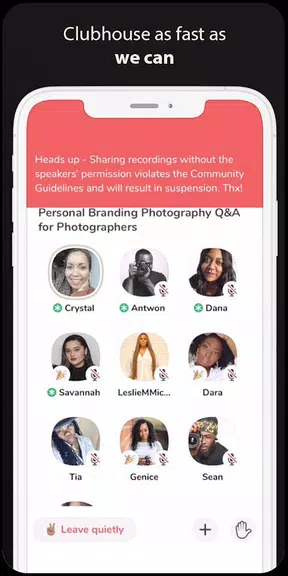 Clubhouse Drop-in audio chat android Guide 스크린샷 3