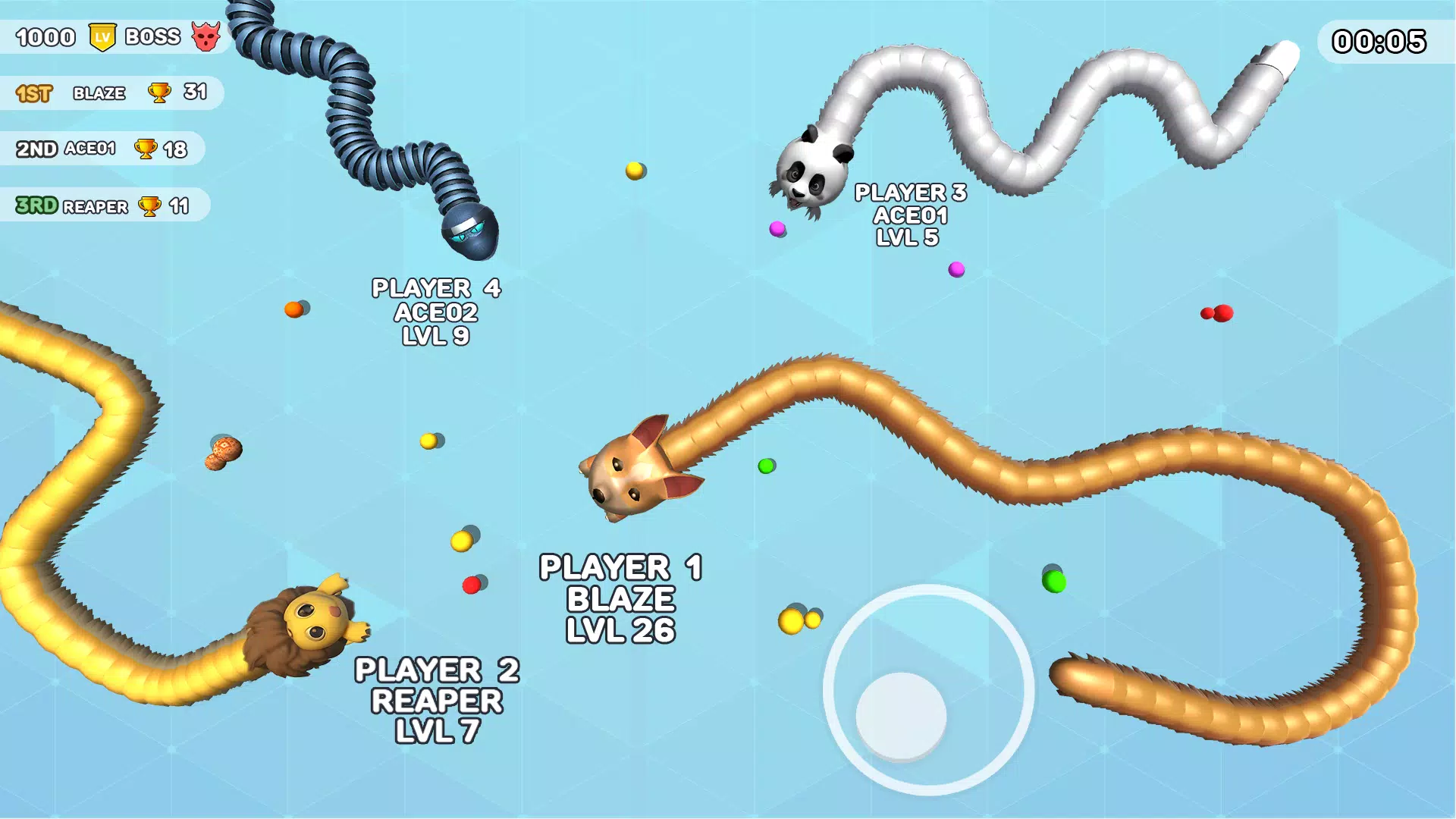 Worms Clash - Snake Games Zrzut ekranu 3