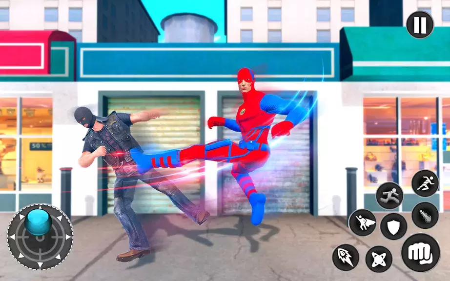 Captain Super Hero Man Game 3D ဖန်သားပြင်ဓာတ်ပုံ 3