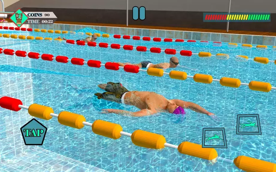 Summer Swimming Flip Pool Race Screenshot 2