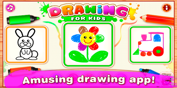 Bini Drawing for Kids Games Ảnh chụp màn hình 0