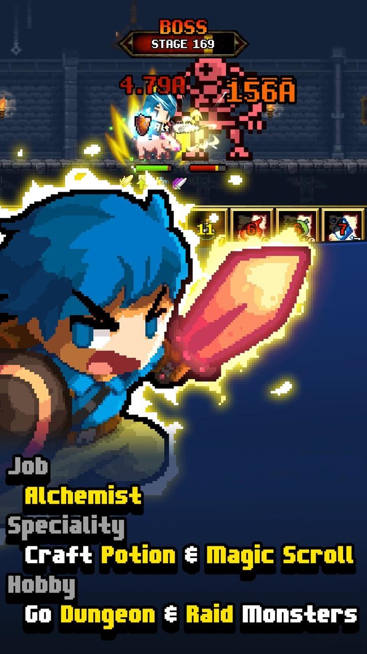 Dungeon & Alchemist Pixel RPG Zrzut ekranu 0