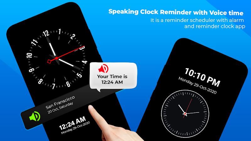 Speaking Clock - Talking Clock Capture d'écran 3