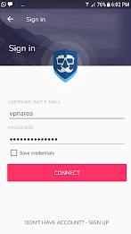 Schermata VPN Area: Best VPN for Android 3