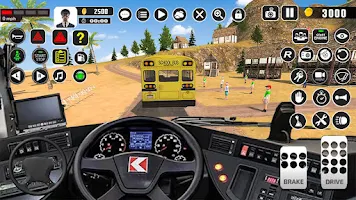 Offroad School Bus Driver Game Tangkapan skrin 2