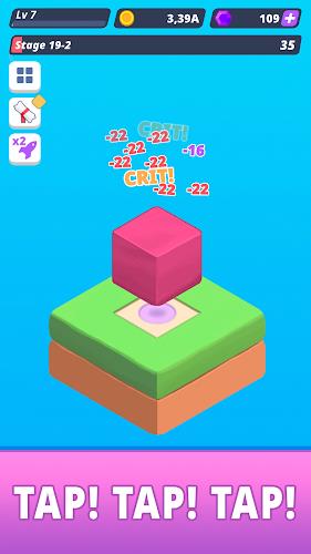 Tap Tap Cube - Idle Clicker Zrzut ekranu 1