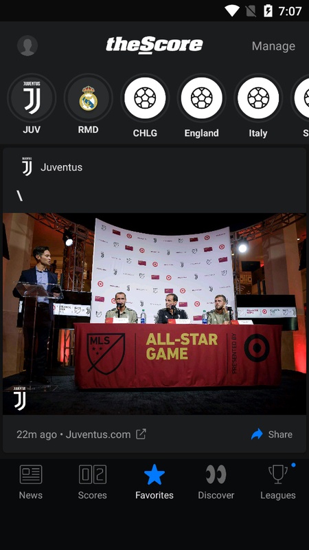 theScore: Sports News & Scores Captura de pantalla 2