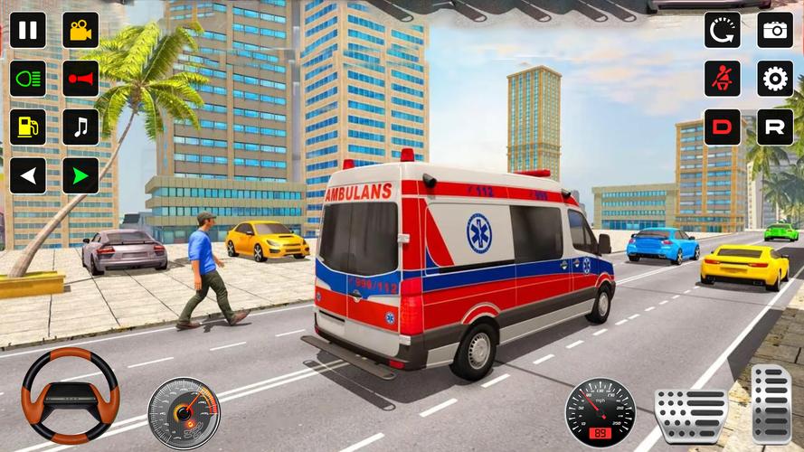 Police Rescue Ambulance Games Schermafbeelding 2