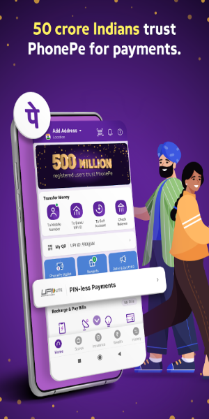 PhonePe UPI, Payment, Recharge Tangkapan skrin 2