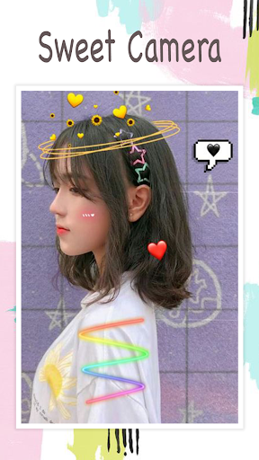 Live face sticker sweet camera スクリーンショット 2