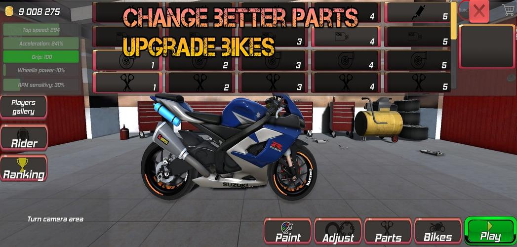 Drag Bikes 3 Ekran Görüntüsü 1