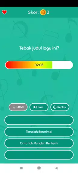 Schermata Game Tebak Lagu 2