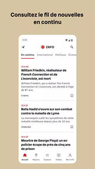Radio-Canada Info Ảnh chụp màn hình 1