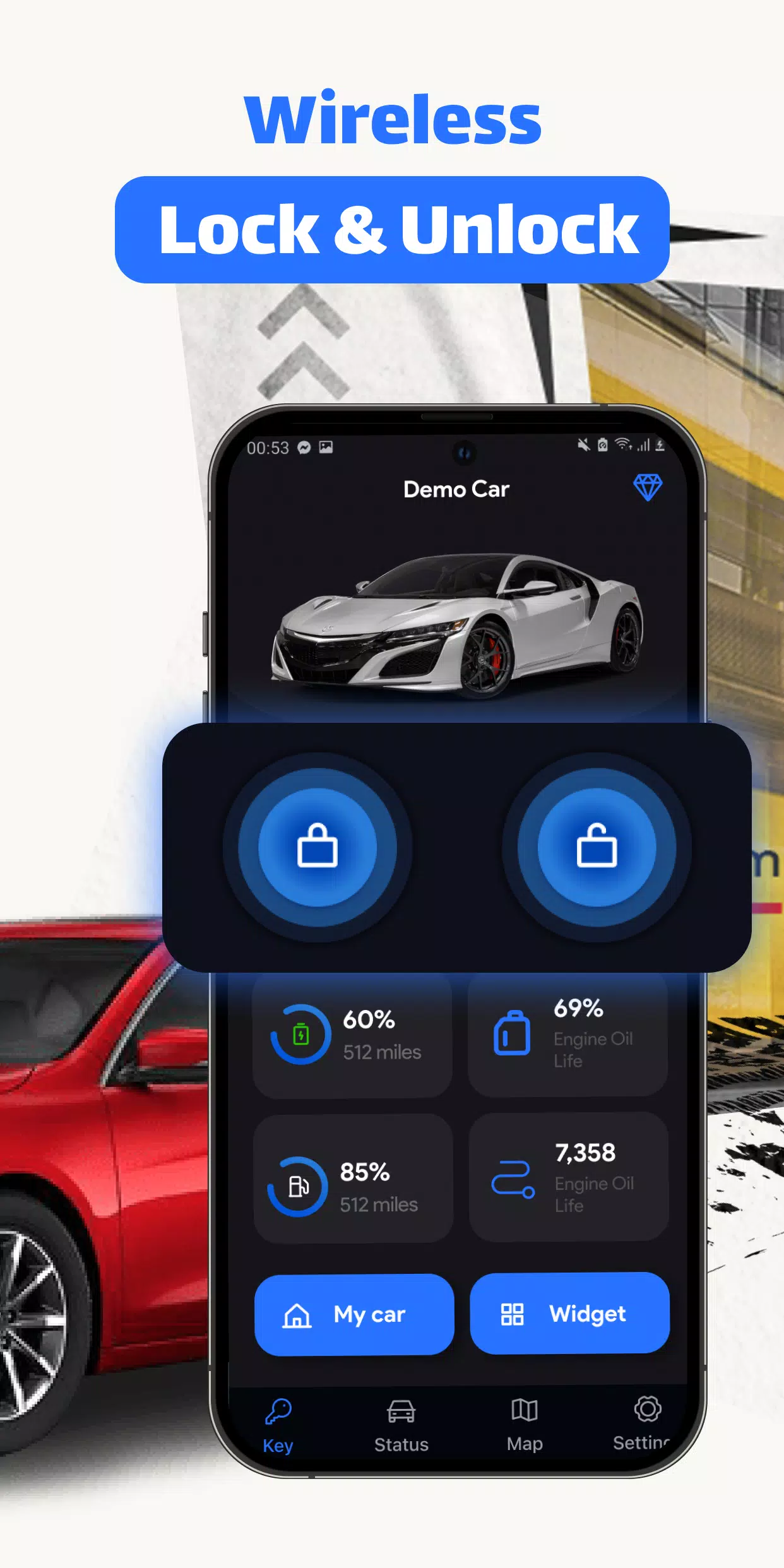 Car Key: Smart Car Remote Lock Ảnh chụp màn hình 1