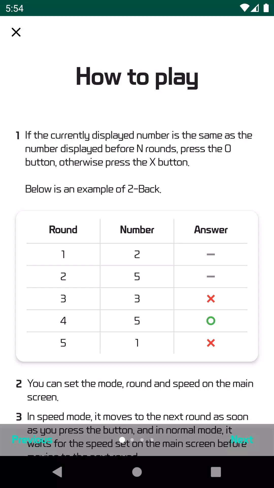 N-Back - Brain Training ภาพหน้าจอ 0