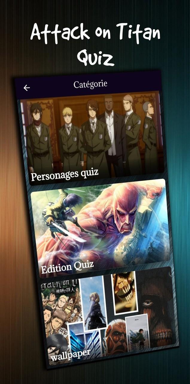 attack on titan character quiz ဖန်သားပြင်ဓာတ်ပုံ 1