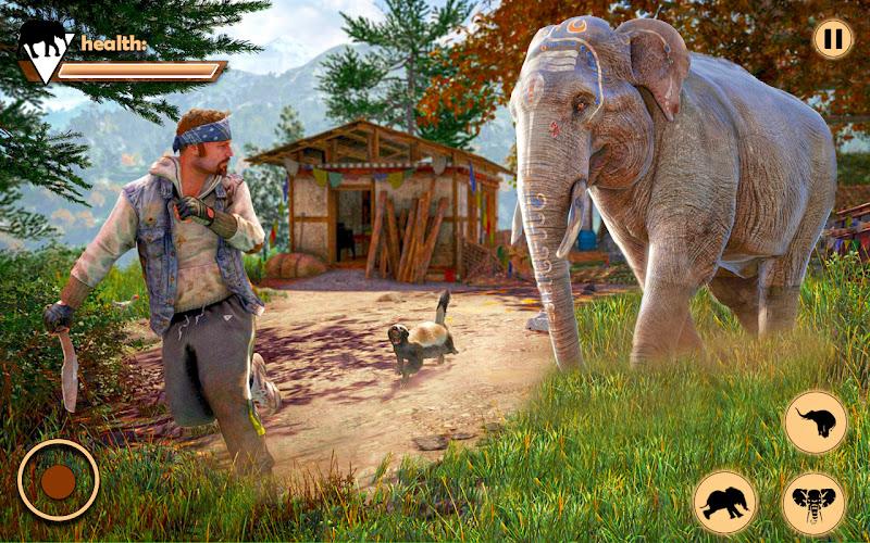 Elephant Simulator Animal Game Скриншот 0