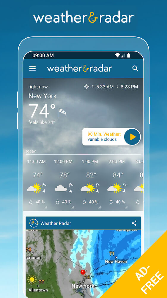 Schermata Weather & Radar Pro 2