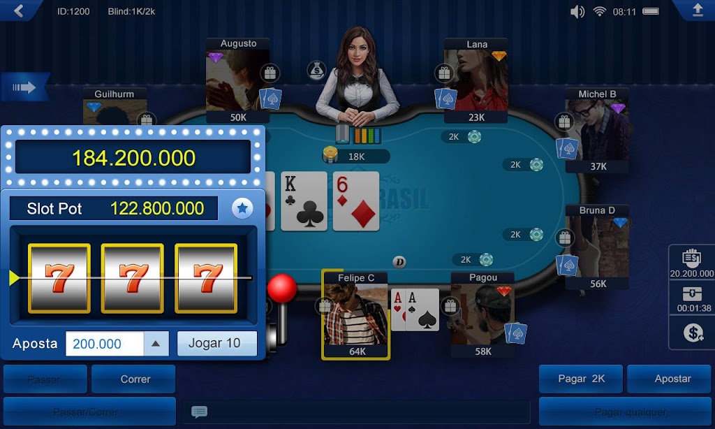 Poker Brasil HD Capture d'écran 3