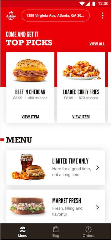 Arby's Fast Food Sandwiches Captura de pantalla 0