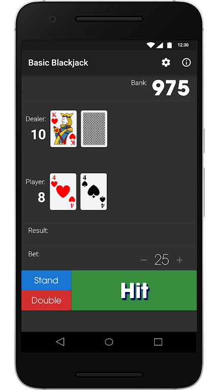 Basic Blackjack Zrzut ekranu 1