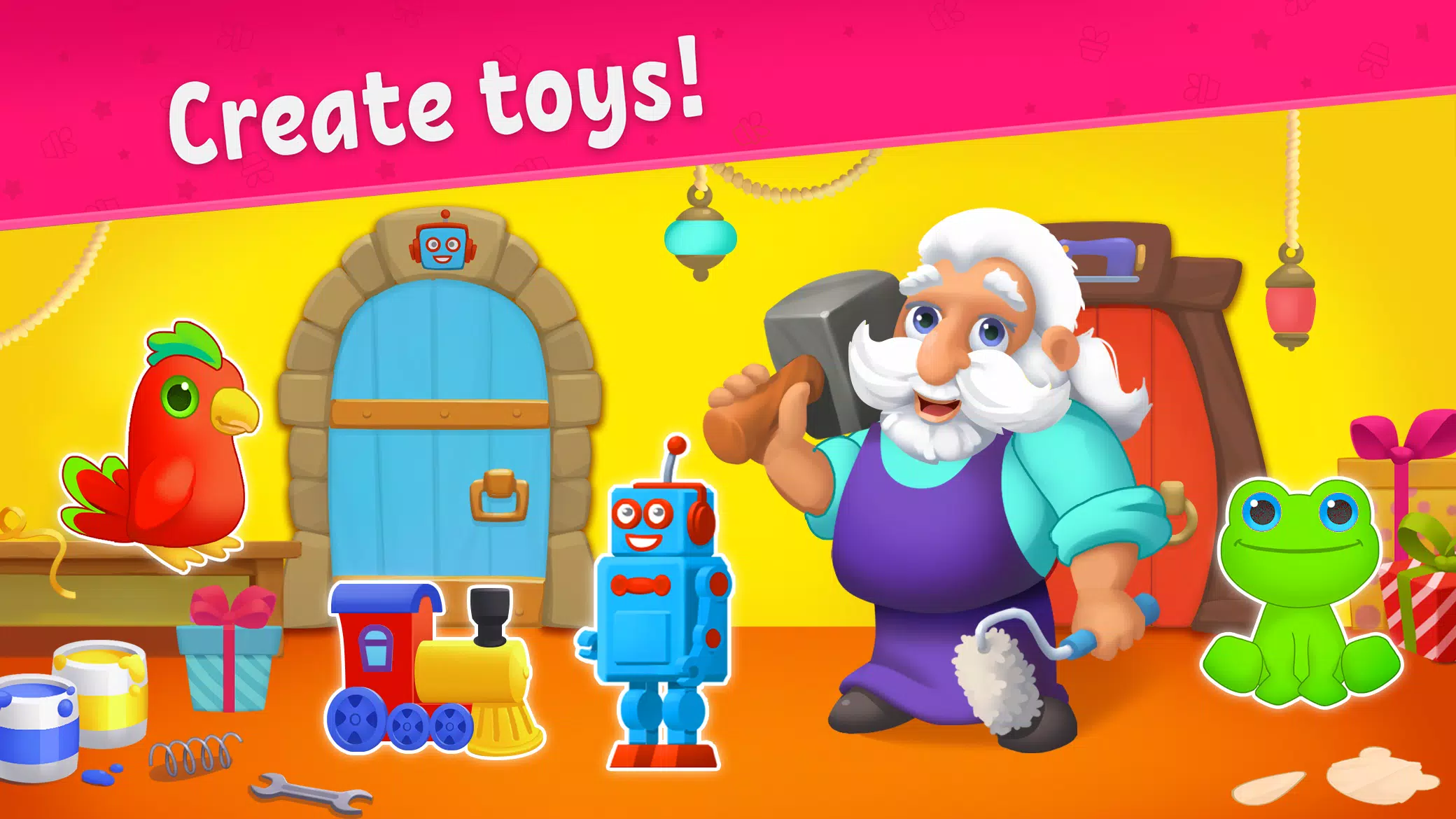 Toy maker, factory: kids games स्क्रीनशॉट 0