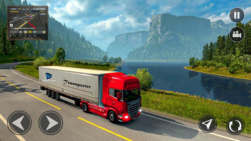 American Truck Driving Games Captura de pantalla 3