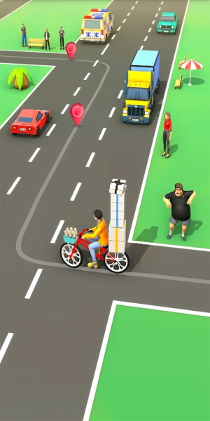 Paperboy Ticket Delivery Game Zrzut ekranu 2