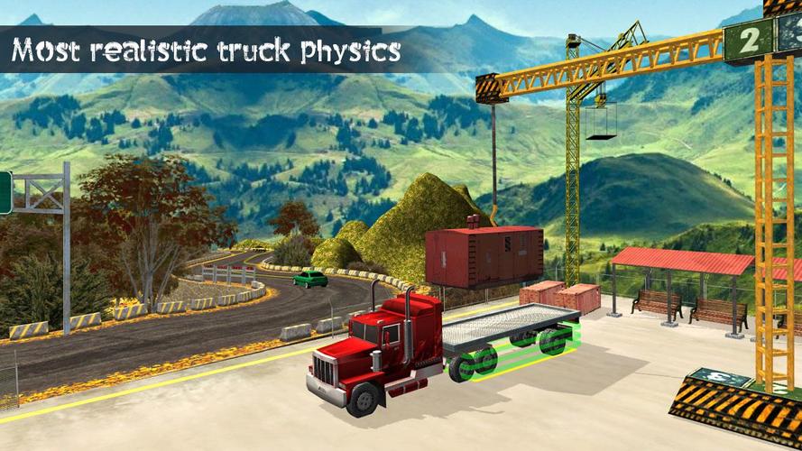 Truck Driving Uphill Simulator Capture d'écran 0