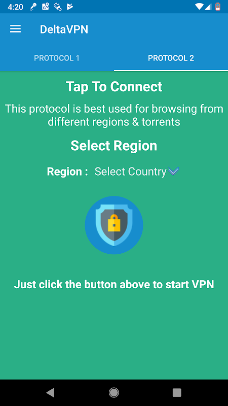 Delta VPN : Secure VPN Proxy : VPN UK, IRAN, USA 스크린샷 0