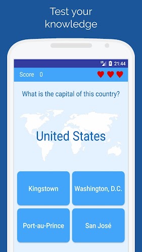 Capitals of the countries Quiz スクリーンショット 0