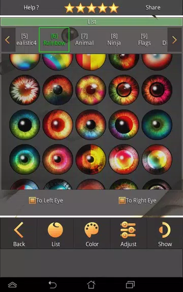Sharingan - Eye And Hair Color Zrzut ekranu 3