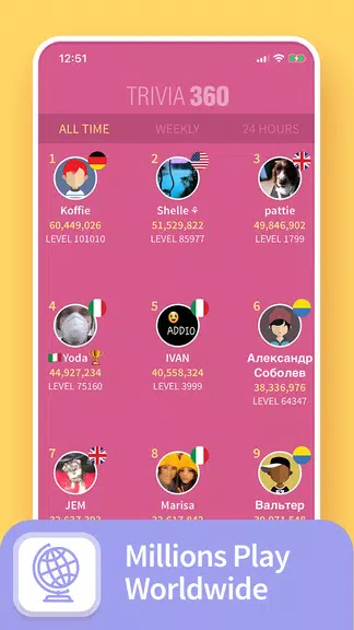 TRIVIA 360: Quiz Game স্ক্রিনশট 3