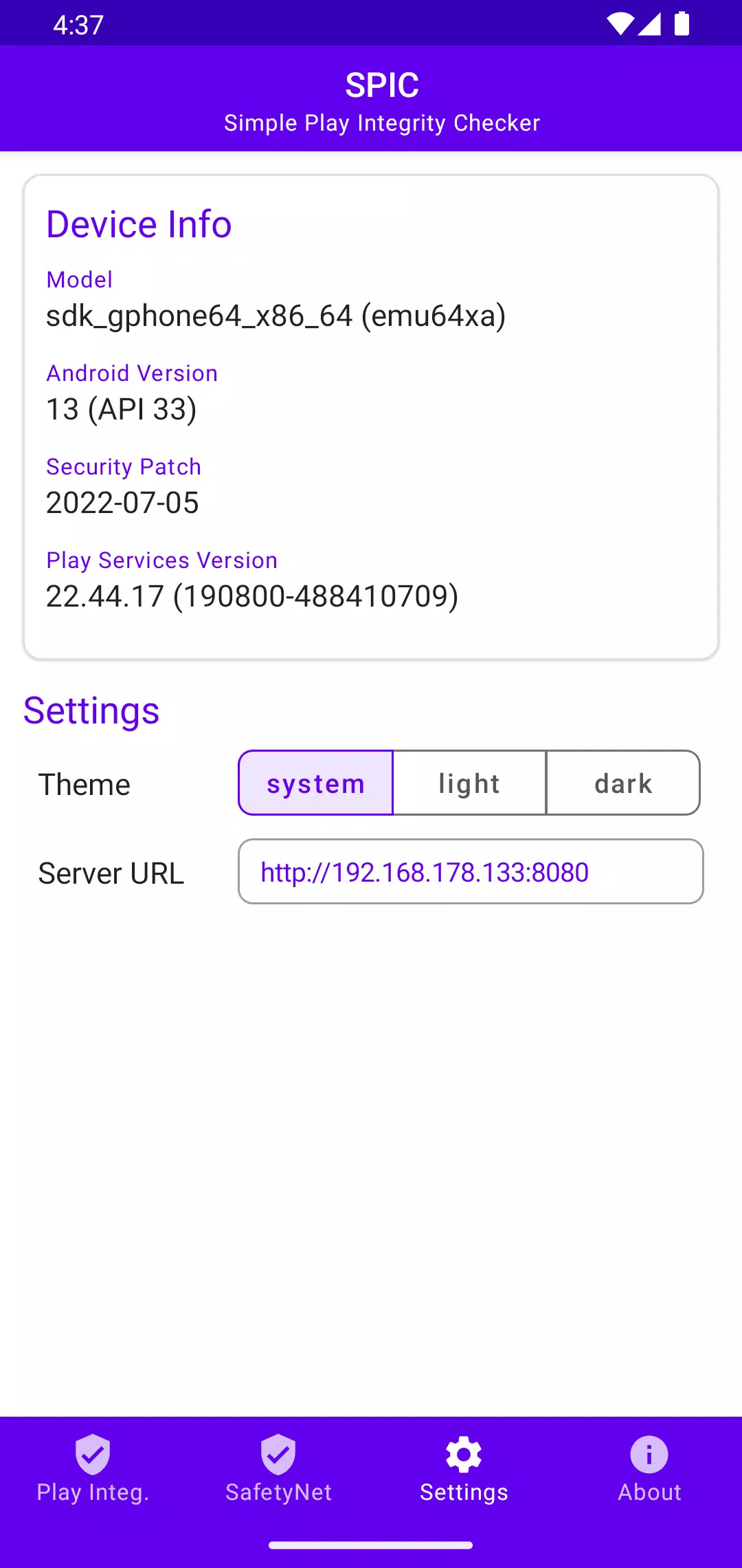 SPIC - Play Integrity Checker Ảnh chụp màn hình 2
