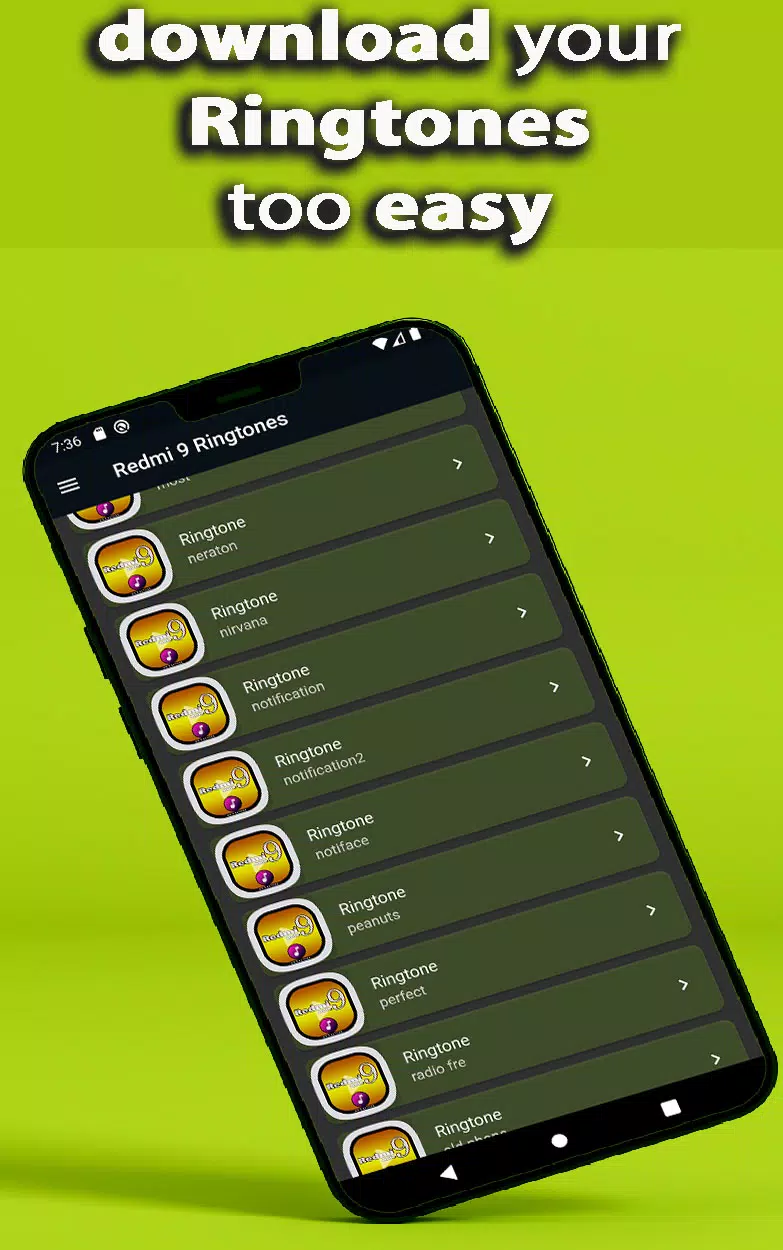 Redmi Note 9 Ringtone App স্ক্রিনশট 2