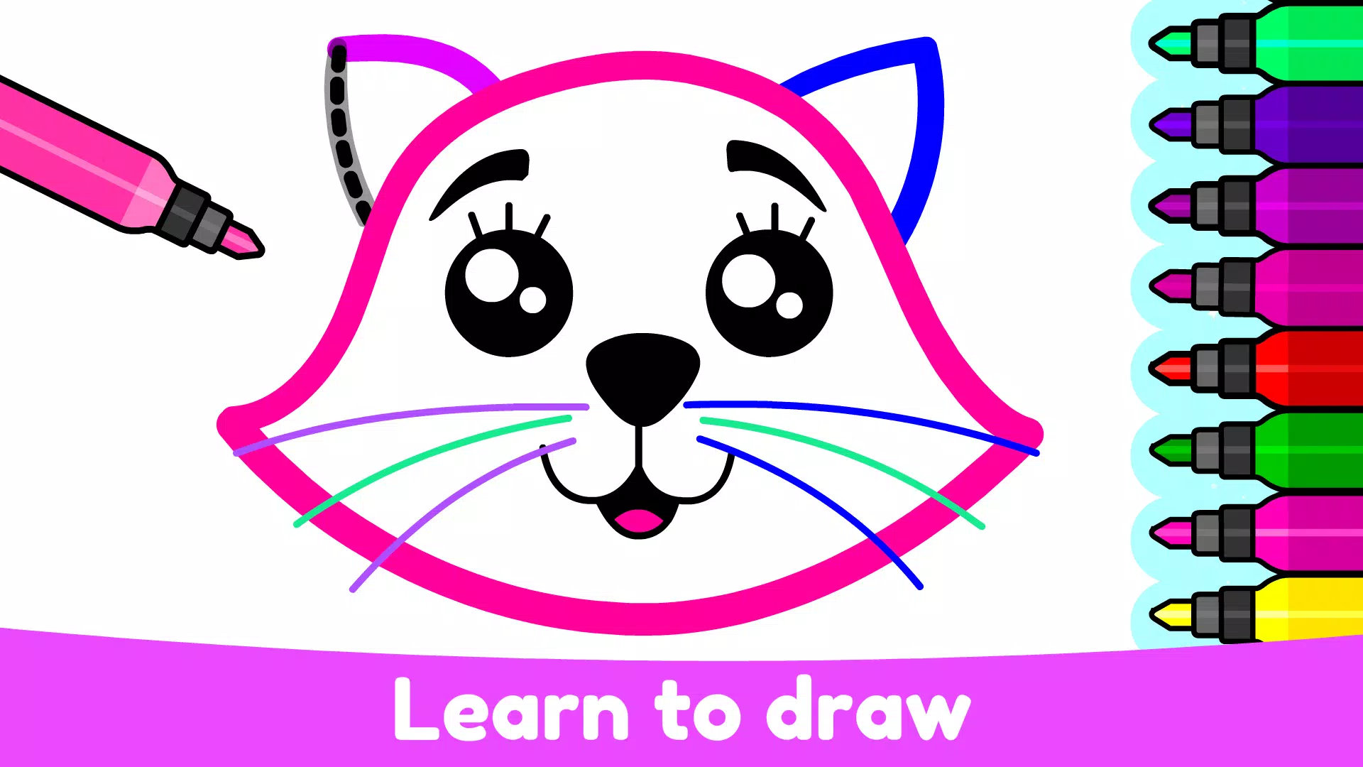 Kids Drawing & Coloring Games Capture d'écran 0