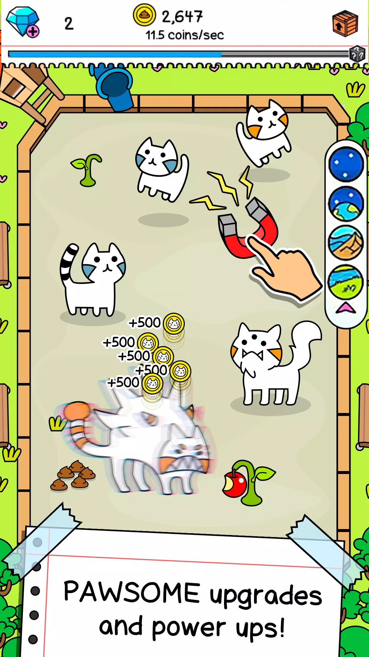 Cat Evolution: Merge Animals Screenshot 2