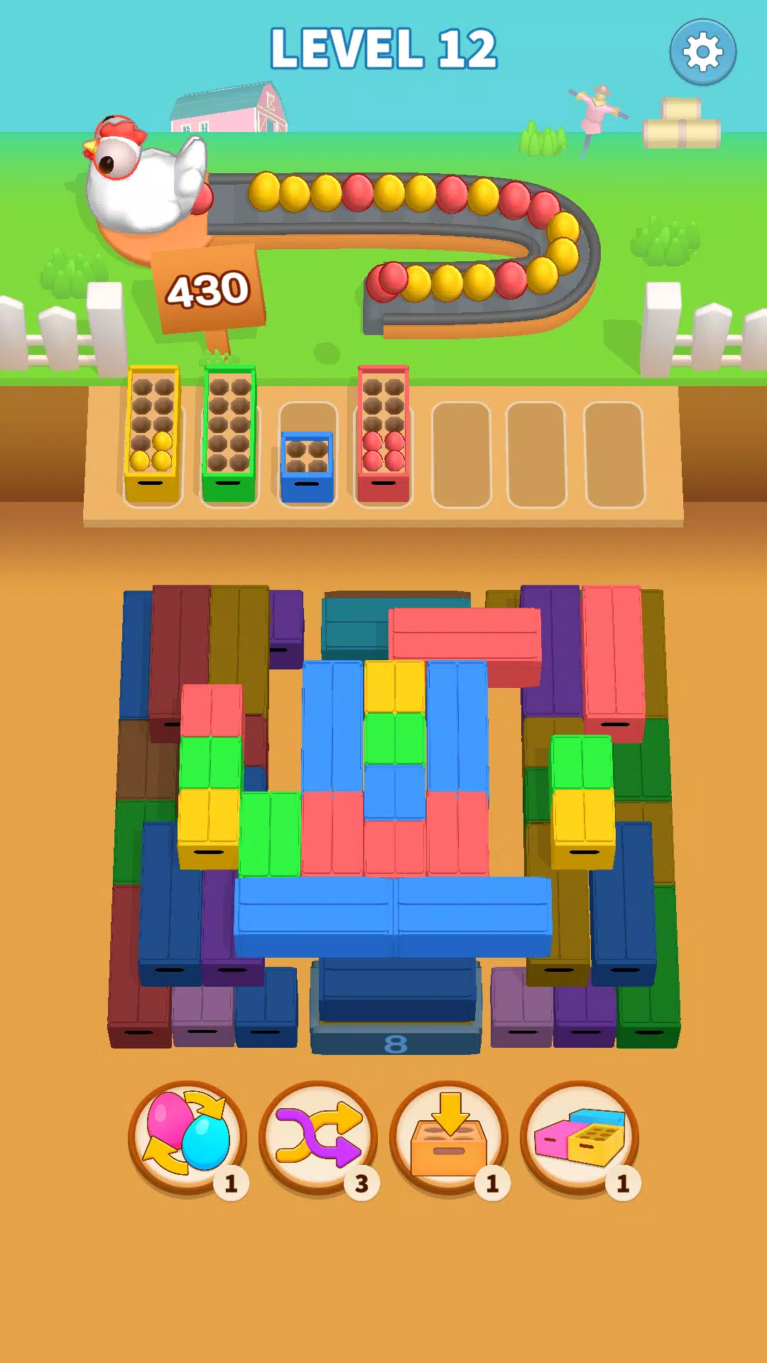 Egg Mania! - Packing Jam Screenshot 1