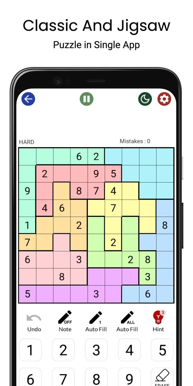 Sudoku - Classic & Jigsaw Schermafbeelding 2