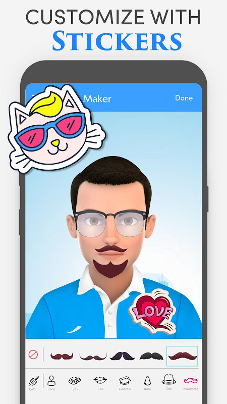 Avatar Maker: Personal Character, Sticker Maker Capture d'écran 1