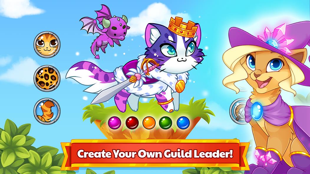 Castle Cats - Idle Hero RPG Mod ဖန်သားပြင်ဓာတ်ပုံ 2