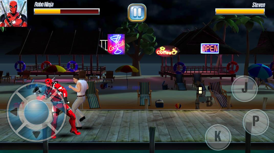 Superhero Iron Ninja Battle Schermafbeelding 2