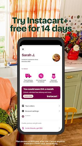 Instacart: Get Food Delivery應用截圖第1張