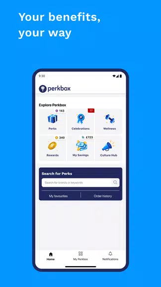 Perkbox ဖန်သားပြင်ဓာတ်ပုံ 0