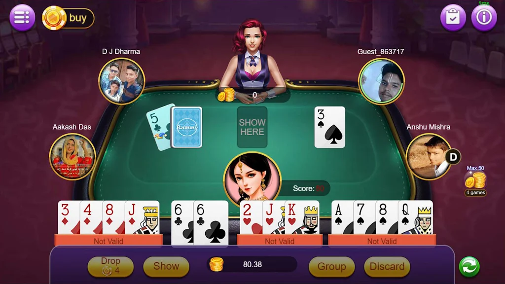 Schermata Rummy Moment 1