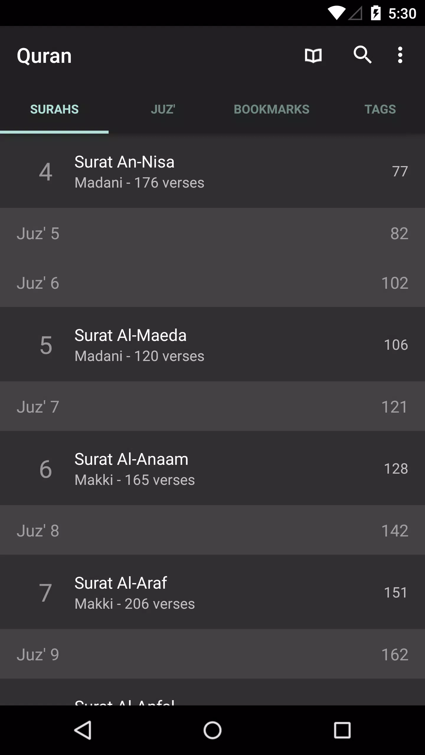Quran for Android应用截图第0张