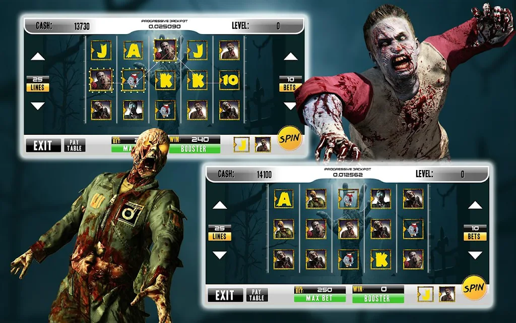 Casino Walking Zombie Slots Machine應用截圖第3張