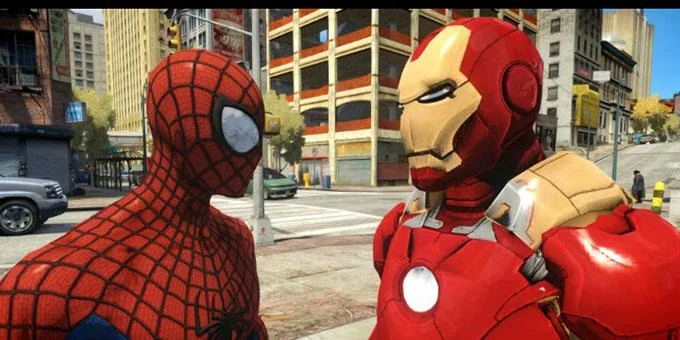 Spiderman vs Iron Man 3D Adventures ภาพหน้าจอ 0