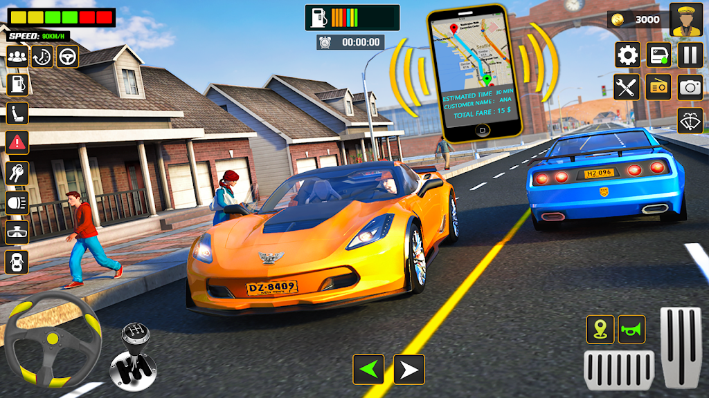 City Cab Driver Car Taxi Games Ảnh chụp màn hình 1