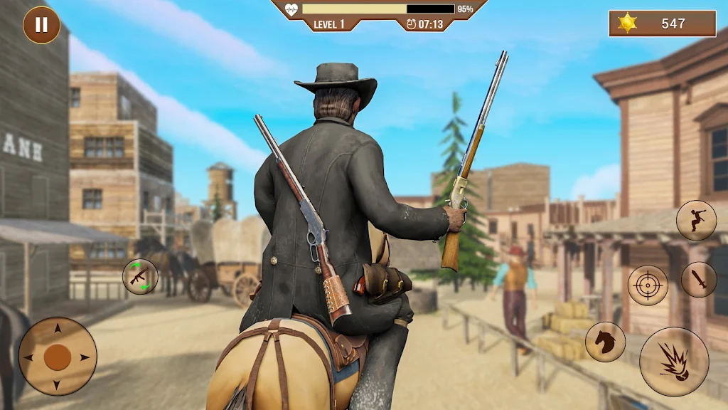 West Cowboy Shooting Games 3D Capture d'écran 0